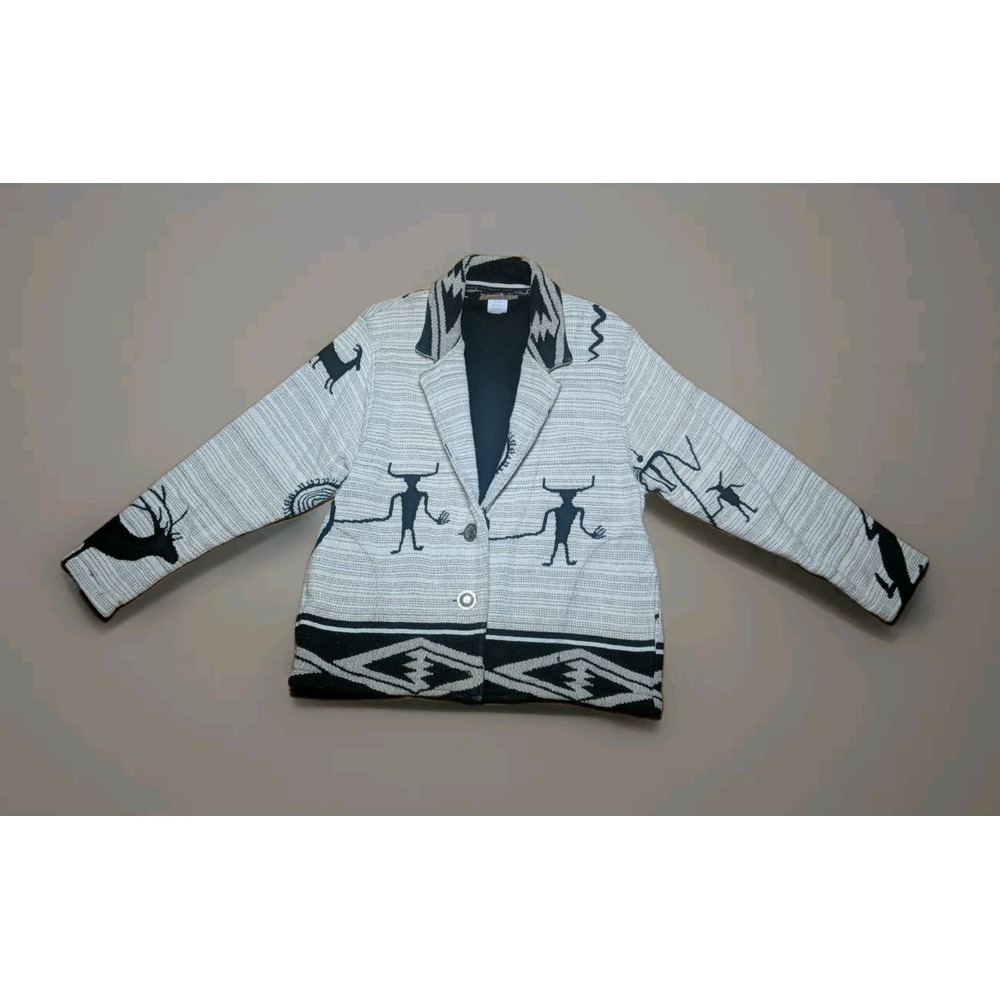 Vintage Painted Pony Cropped Jacket One Size Aztec Southwest Equestrian R2‎
